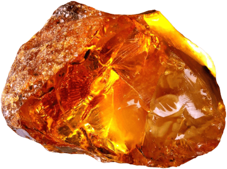 Amber Rock Gemstone